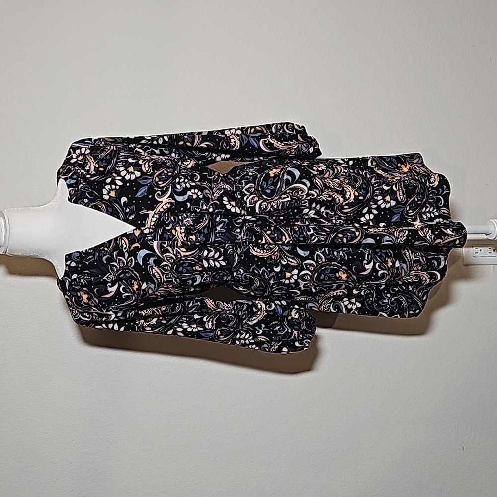 NWOT Vince‎ Camuto Paisley Print Shift Dress Longsleeve Tie Waist Pullover 4 - Picture 3 of 16